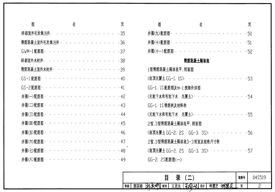 04s519小型排水構(gòu)筑物圖集